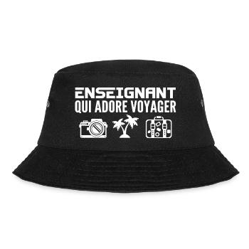Reisende & Lehrer: Leidenschaft & Entdeckung - Bucket Hat - Schwarz - Vorne - Lela (165cm)