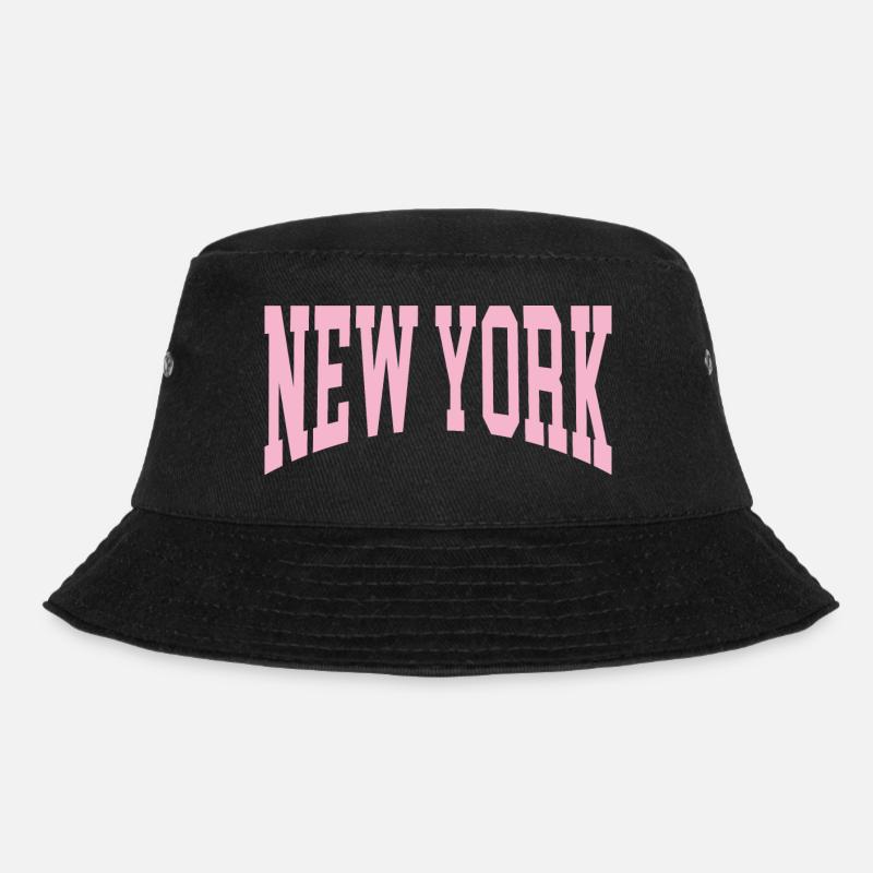 New York - Bucket Hat - Schwarz