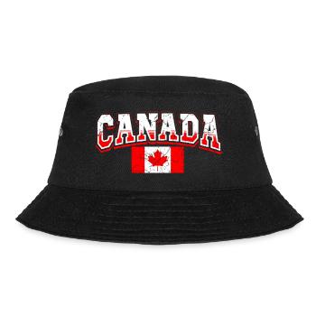 Canada Fan - Bucket Hat - black - Front - Lela (165cm)