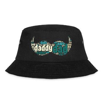 Happy Dad Daddy Father's Day - Bucket Hat - black - Front - Lela (165cm)