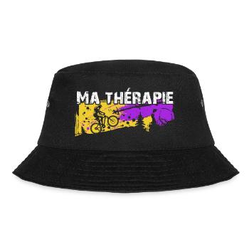 Le vélo est ma thérapie. Graphisme de cycliste - Bob - noir - Devant - Lela (165cm)