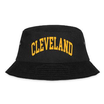 Cleveland - Bucket Hat - Schwarz - Vorne - Lela (165cm)