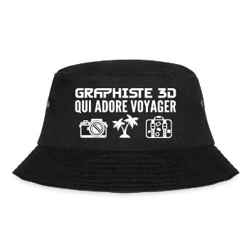 Voyageurs & Graphistes 3D : Passion & Découverte - Bob - noir - Devant - Lela (165cm)
