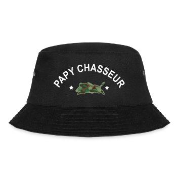 Cadeau papy chasseur chasse sanglier - Bob - noir - Devant - Lela (165cm)