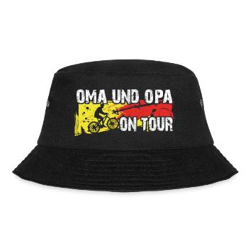 Oma und Opa on Tour auf gemeinsamer Radtour - Bucket Hat - Schwarz - Vorne - Lela (165cm)