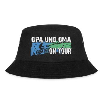 Opa und Oma auf Tour auf gemeinsamer Radtour - Bucket Hat - Schwarz - Vorne - Lela (165cm)