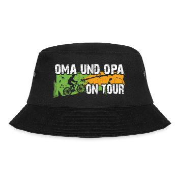 Oma und Opa auf Tour auf gemeinsamer Radtour - Bucket Hat - Schwarz - Vorne - Lela (165cm)