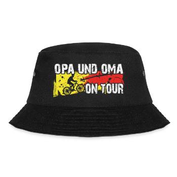 Opa und Oma auf Tour auf gemeinsamer Radtour - Bucket Hat - Schwarz - Vorne - Lela (165cm)