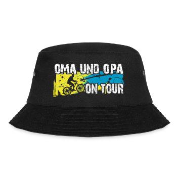 Oma und Opa auf Tour auf gemeinsamer Radtour - Bucket Hat - Schwarz - Vorne - Lela (165cm)