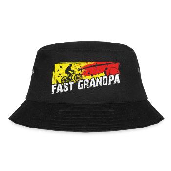 Fast grandpa on the bike - Bucket Hat - black - Front - Lela (165cm)