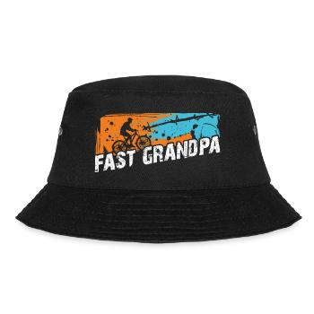 Fast grandpa on the bike - Bucket Hat - black - Front - Lela (165cm)