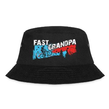 Fast grandpa on the bike - Bucket Hat - black - Front - Lela (165cm)