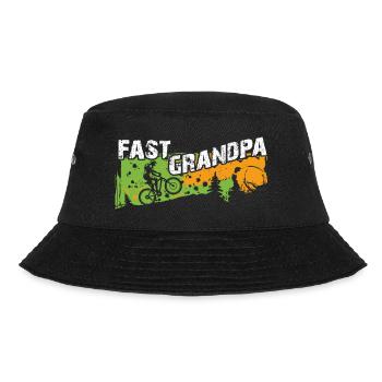 Fast grandpa on the bike - Bucket Hat - black - Front - Lela (165cm)