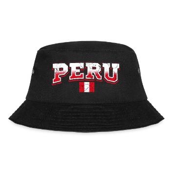 Peru Fan - Bucket Hat - Schwarz - Vorne - Lela (165cm)