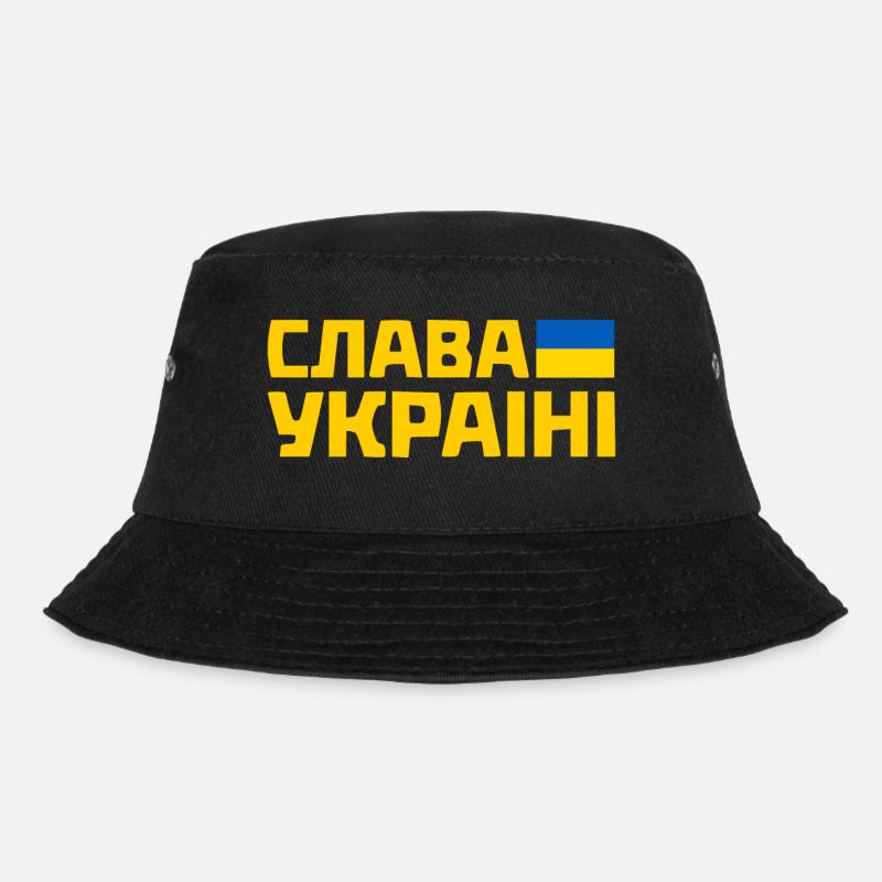 Slava ukraini - Bucket Hat - Schwarz