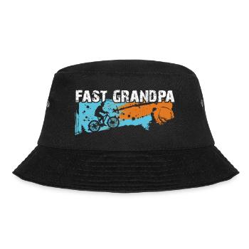 Fast grandpa on the bike - Bucket Hat - black - Front - Lela (165cm)