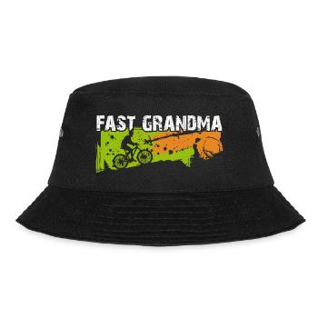 Fast granny on the bike - Bucket Hat - black - Front - Lela (165cm)
