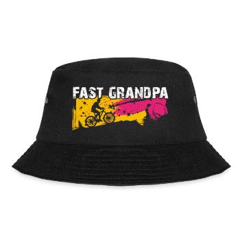Fast grandpa on the bike - Bucket Hat - black - Front - Lela (165cm)