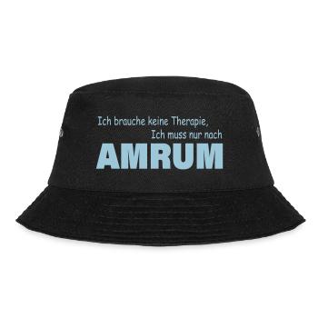 Therapie AMRUM - Bucket Hat - Schwarz - Vorne - Lela (165cm)
