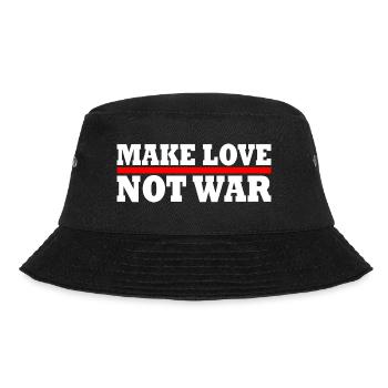 Make love not war - Bucket Hat - black - Front - Lela (165cm)