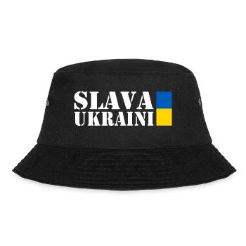 Slava ukraini - Bucket Hat - Schwarz - Vorne - Lela (165cm)