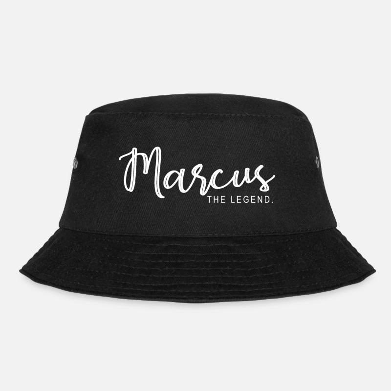 Marcus the legend Geschenk T shirt marcus - Bucket Hat - Schwarz