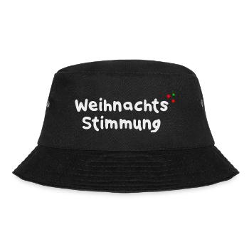 Weihnachten Weihnachtsstimmung Konfetti Geschenk - Bucket Hat - Schwarz - Vorne - Lela (165cm)