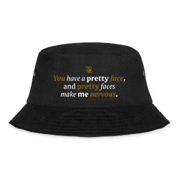 You have a pretty face - Bucket Hat - black - Front - Lela (165cm)