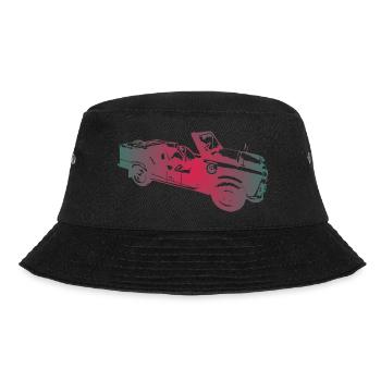 Kübel 601 NVA - Bucket Hat - Schwarz - Vorne - Lela (165cm)