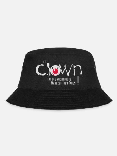 Clown gefrühstückt - Bucket Hat - Schwarz