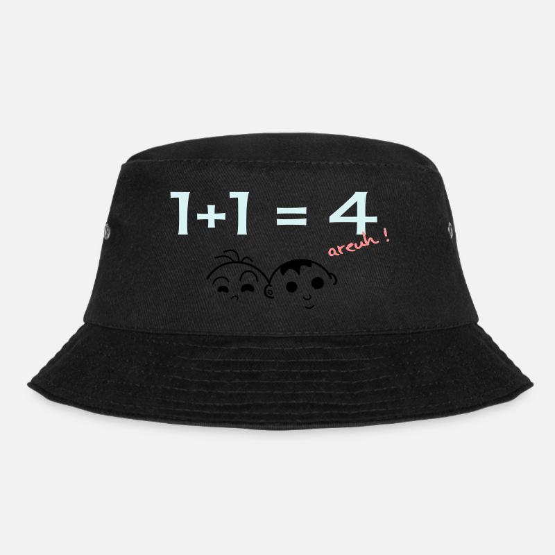 1 + 1 = 4 - Bucket Hat - Schwarz