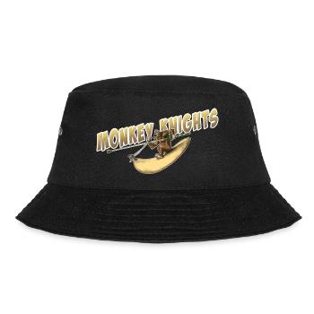 shirt Motiv Monkey Knights Affe Ritter neu - Bucket Hat - Schwarz - Vorne - Lela (165cm)