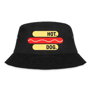 Hot Dog Fast Foodie Food Food Lover Gift Idea - Bucket Hat - black - Front - Lela (165cm)