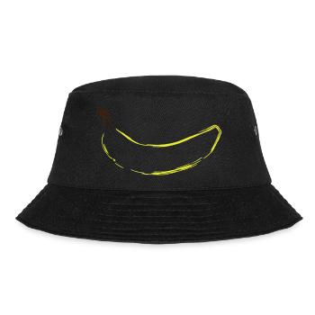 Abstrakte Banane - Bucket Hat - Schwarz - Vorne - Lela (165cm)