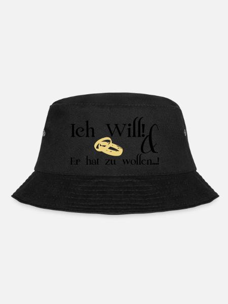 I want - Bucket Hat - black