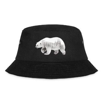 Arktischer Bär - Bucket Hat - Schwarz - Vorne - Lela (165cm)