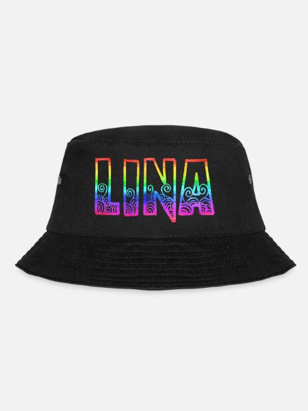 lina rs regenbogen - Bucket Hat - Schwarz