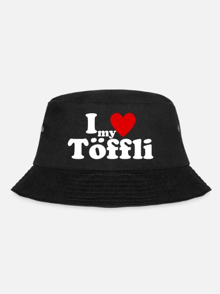 I Love my Töffli - Bucket Hat - Schwarz