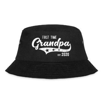 Zum ersten mal Opa 2020 Werdender Großvater - Bucket Hat - Schwarz - Vorne - Lela (165cm)