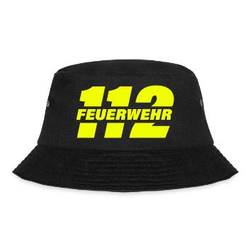 Feuerwehr 112 - Bucket Hat - Schwarz - Vorne - Lela (165cm)