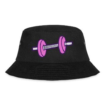 Dumbbell weights - Bucket Hat - black - Front - Lela (165cm)