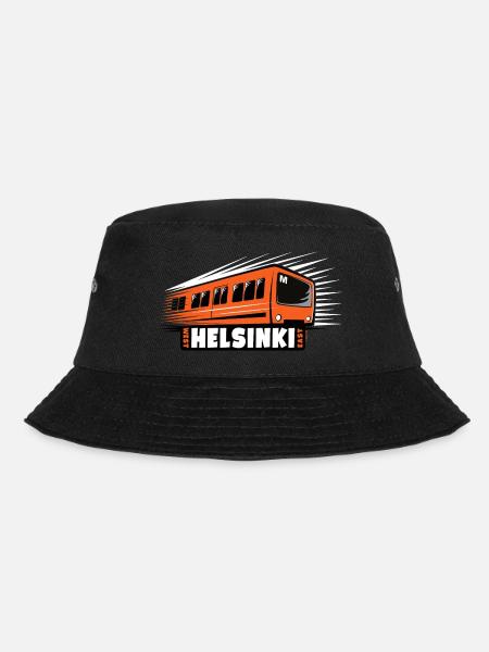 Helsinki Metro T-Shirts, Hoodies, Kleidung, Geschenke - Bucket Hat - Schwarz