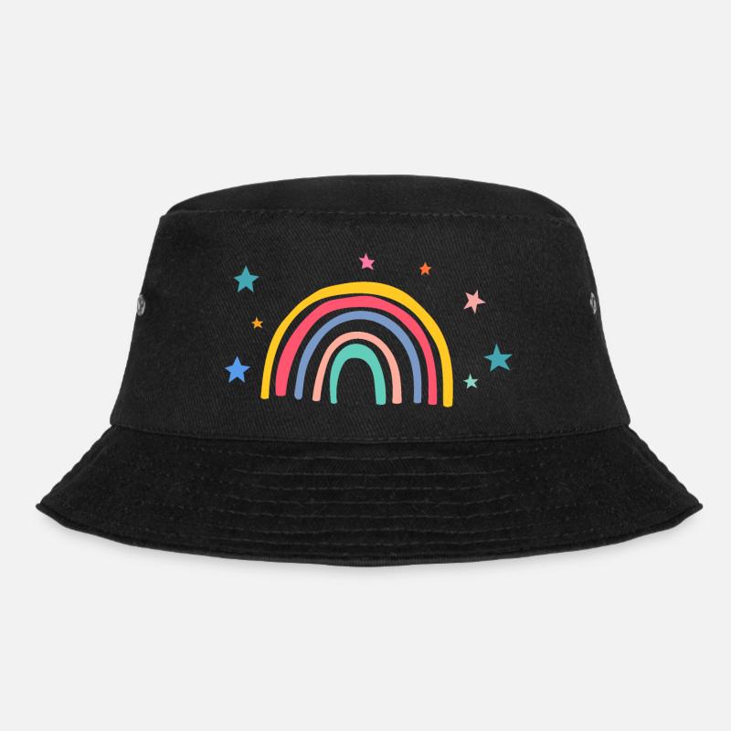 Rainbow - Bucket Hat - black