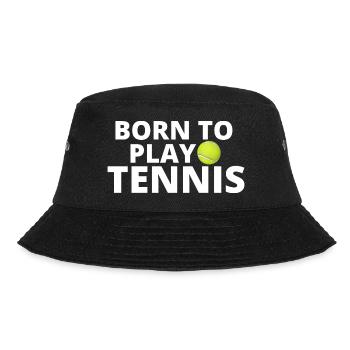 tennis / tennis / tennis players / tennis games - Bucket Hat - black - Front - Lela (165cm)