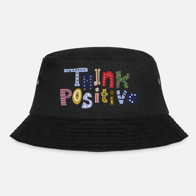 Positiv denken - Bucket Hat - Schwarz