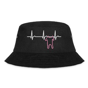 Courbe cardiaque ECG Baby Girl - Pulse Pregnancy - Bob - noir - Devant - Lela (165cm)