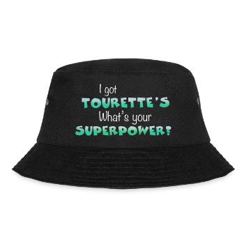 Tourettes Supermacht - Bucket Hat - Schwarz - Vorne - Lela (165cm)