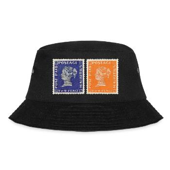 Rote und Blaue Mauritius - Bucket Hat - Schwarz - Vorne - Lela (165cm)