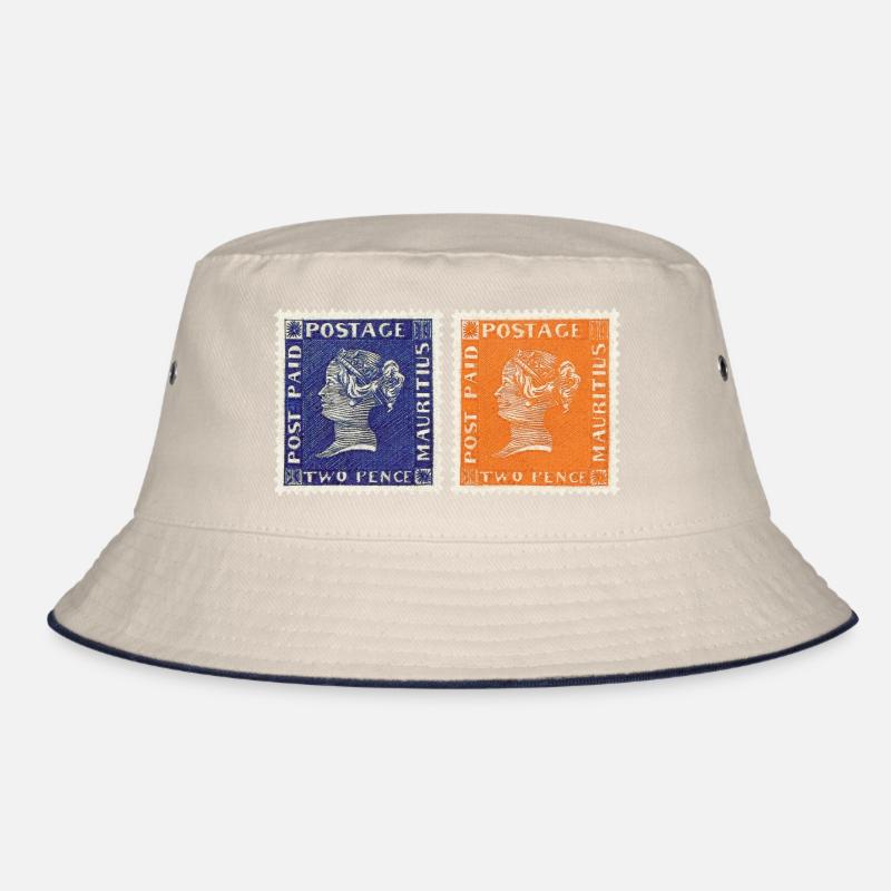 Rote und Blaue Mauritius Bucket Hat