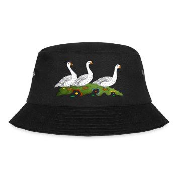 Geese - Bucket Hat - black - Front - Lela (165cm)